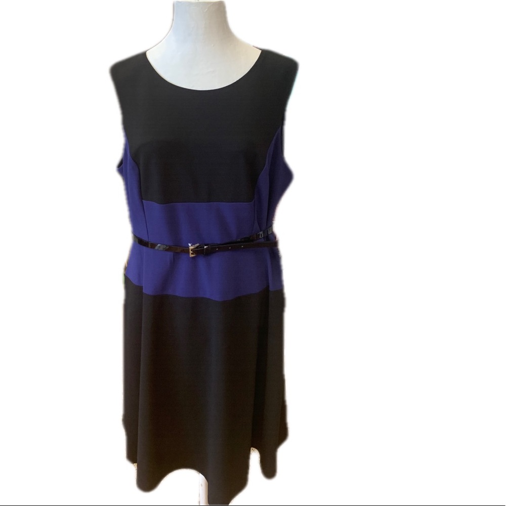 Tommy Hilfiger Black and Blue Dress size 14 A shape Dress